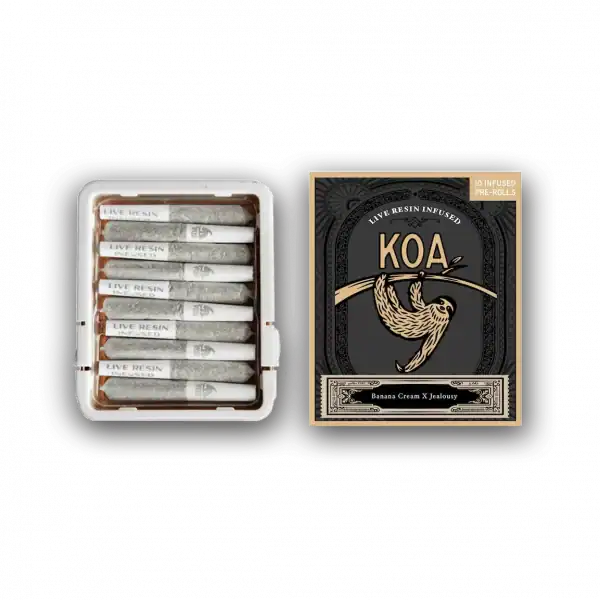 KOA – Banana Cream x Jealousy – 10 ct. Infused Pre Rolls