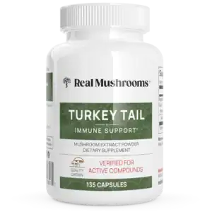 Real Mushrooms Turkey Tail Extract Capsules – Certified Organic Immune Support