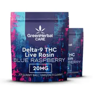 Delta-9 THC 2pk Live Rosin Gummies