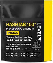 HASHTAB 100 Indica - Single (100mg)-LEVEL