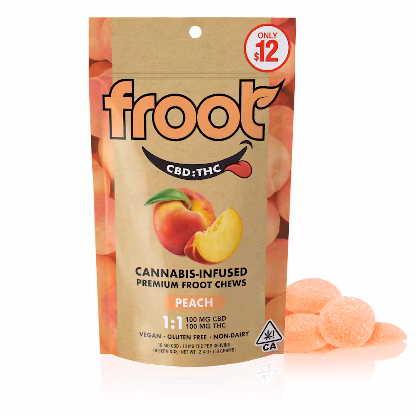 PEACH-Cannabis Infused Chews-Froot