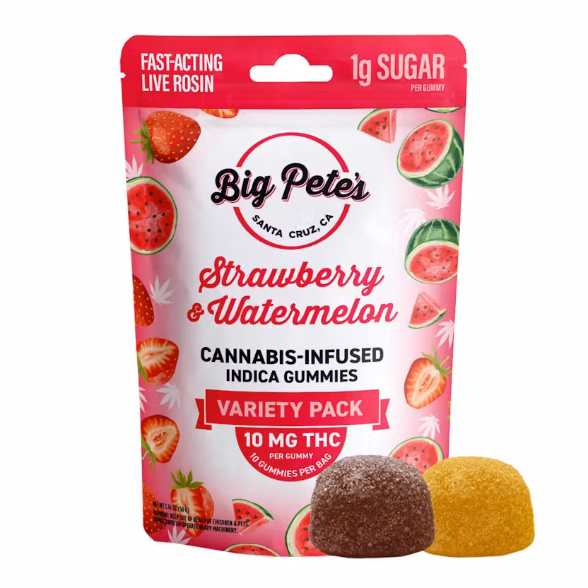 Strawberry & Watermelon-Fast-Acting Rosin Gummies-Big Pete's
