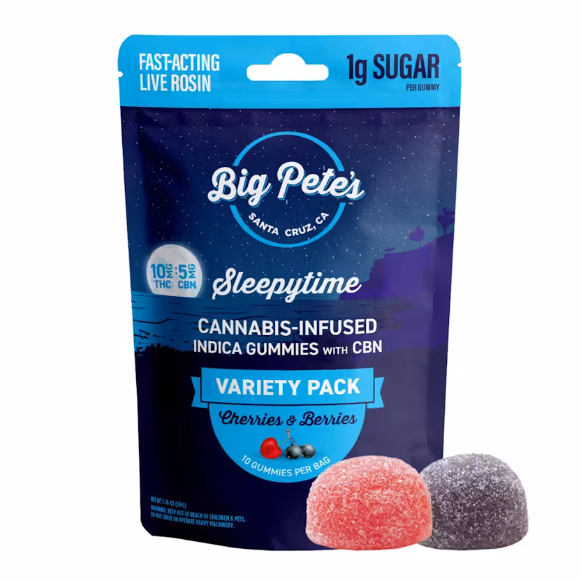 CHERRIES & BERRIES|SLEEPYTIME-Fast-Acting Rosin Gummies-Big Pete's