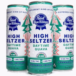 Pabst Blue Ribbon - Daytime Guava Infused Seltzer 15mg (4pk)